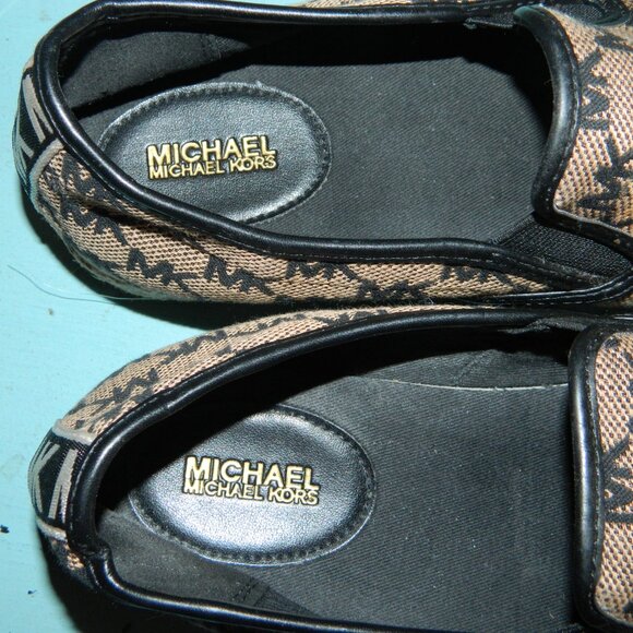 Michael Kors Signature Canvas Slip on Shoes Size 8.5M - Picture 6 of 7